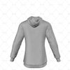 Mens Raglan Hoodie Hood Down No Pocket Back View