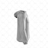 Mens Raglan Hoodie Hood Down Minimal Cuff & Hem Side View