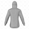 Mens Raglan Hoodie Hood Up No Pocket Back View