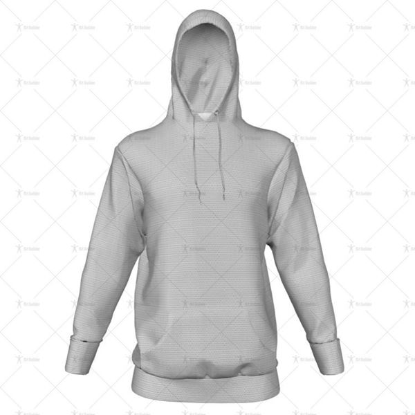 Mens Inline Hoodie Hood Up Front View