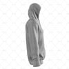 Mens Inline Hoodie Hood Up Side View