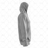 Mens Inline Hoodie Hood Up - No Pocket Side View