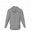 Mens Inline Hoodie Hood Down - No Pocket Back View