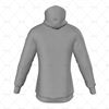 Mens Raglan Pro Hoodie Hood Down Back View