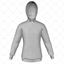 Mens Raglan Pro Hoodie Hood Up Front View