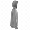 Mens Raglan Pro Hoodie Hood Up Side View