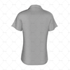 2 Buttoned Collar for Womens Raglan Polo Shirt Back View 3d kit builder