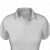 2 Buttoned Collar for Womens Raglan Polo Shirt Close Up View 3d kit builder