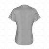 Womens Collar for Womens Raglan Polo Shirt Back View