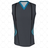 Cricket Sleeveless Slipover V-Neck Collar Front View Design