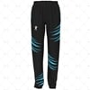 Mens 3 Quarter Length Zip Track Pants Elasticated Cuffs No Velcro Front View Design