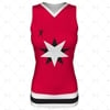 Womens Hockey Dress V-Neck Front View Design