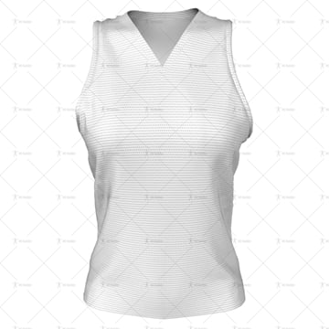 Womens Hockey Tank V-Neck Front View