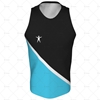 Mens Racerback Singlet Round Collar Front View Design