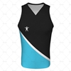 Mens Racerback Singlet V-Neck Collar Front View Design