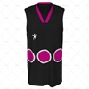 Basketball Singlet V-Neck Collar Front View Design