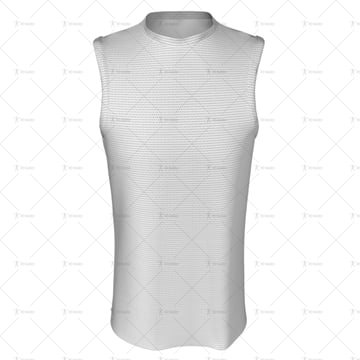 Basketball Singlet Long Round Collar Front View