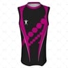 Basketball Singlet Long Round Collar Front View Design