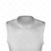 Basketball Singlet Long V-Neck Insert Collar Close Up View