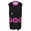 Basketball Singlet Round Collar Front View Design