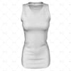 Womens Sports Racerback Dress Round Collar Front View