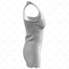 Womens Sports Racerback Dress Round Collar Side View