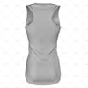 Womens Sports Racerback Dress Round Collar Back View