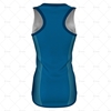 Womens Sports Racerback Dress Round Collar Back View Design