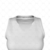 Womens Sports Racerback Dress Round Collar Close Up View