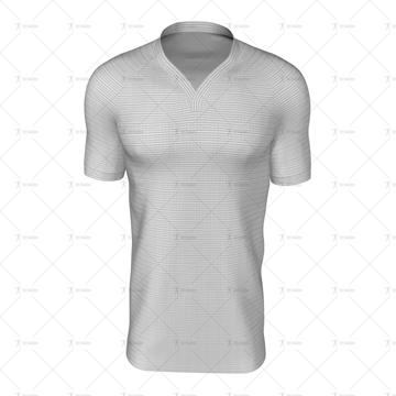 Wrap Collar For Mens SS Raglan Football Shirt Front View