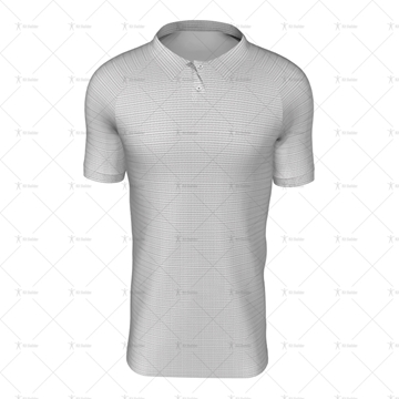 Polo Collar For Mens SS Raglan Football Shirt Front View