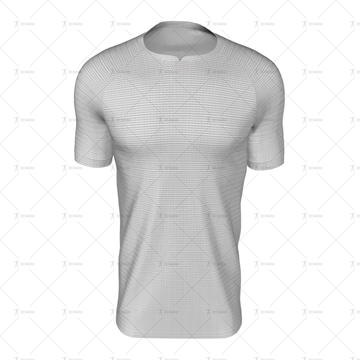 Pinched Collar For Mens SS Raglan Football Shirt Front View