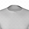 Round Wrap Collar For Mens SS Raglan Football Shirt Close Up View