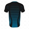 Mens SS Inline Football Shirt V-Neck Collar Back View Design