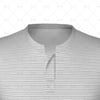 Grandad Collar for Mens SS Inline Football Shirt Close Up View