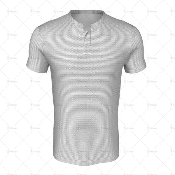 Grandad Collar for Mens SS Inline Football Shirt Front View