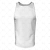 Athletics Singlet with Round Collar Front View 3d kit builder