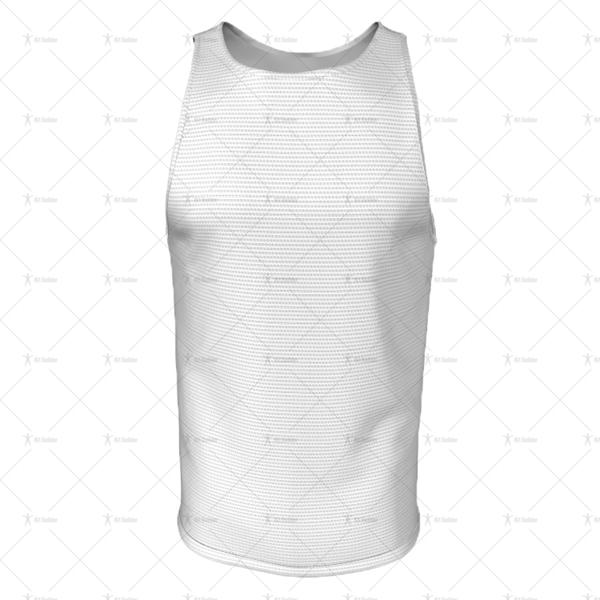 Athletics Singlet with Round Collar Front View 3d kit builder