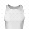 Athletics Singlet with Round Collar Close Up View 3d kit builder