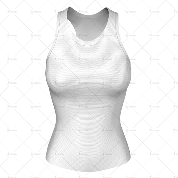 Women's Racerback Singlet Round Collar Front View