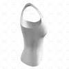 Women's Racerback Singlet Round Collar Side View