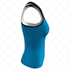 Women's Racerback Singlet V-Neck Collar Side View Design