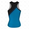 Women's Racerback Singlet V-Neck Collar Back View Design