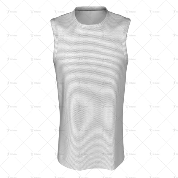 Basketball Singlet Long Insert Collar Front View