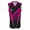 Basketball Singlet Long Laker Collar Front View Design