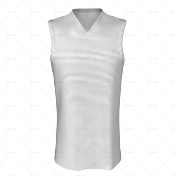 Basketball Singlet Long Laker Collar Front View