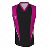 Basketball Singlet Short Collar Front View Design