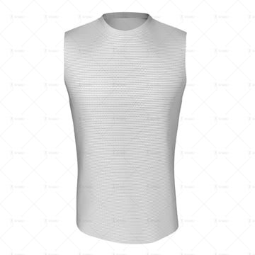 Basketball Singlet Short Round Collar Front View