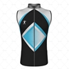 Mens Wind Vest with Back Pockets Front View Design